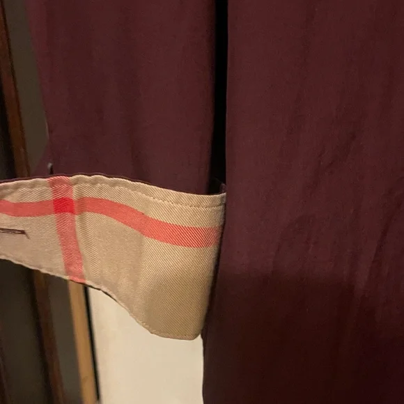 Burberry Men's Burgundy Button-Down Shirt - Picture 4 of 6